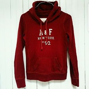 💃Abercrombie deep red hoodie💃